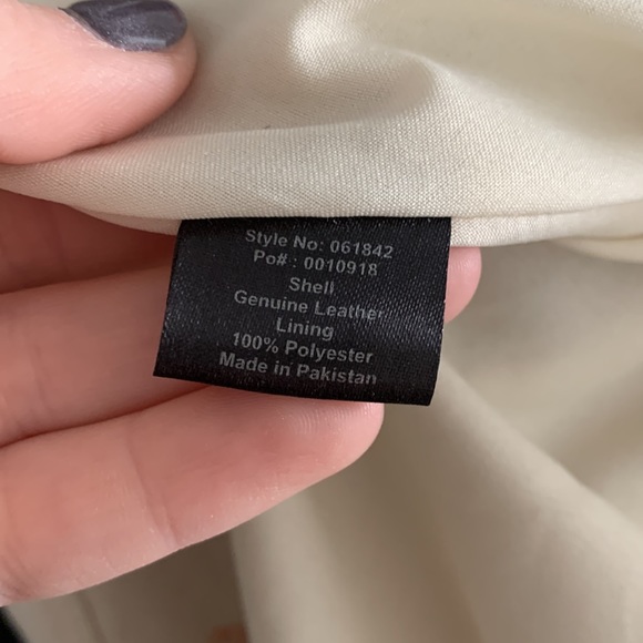 Real Leather Mini Skirt - Picture 7 of 9